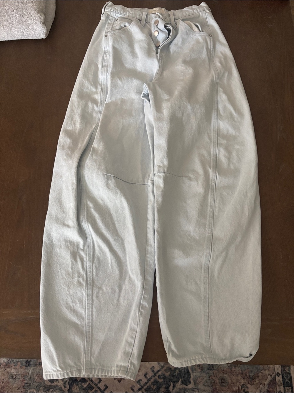 Universal Thread High Rise Curve Wide-Leg Jeans in Pale Blue
